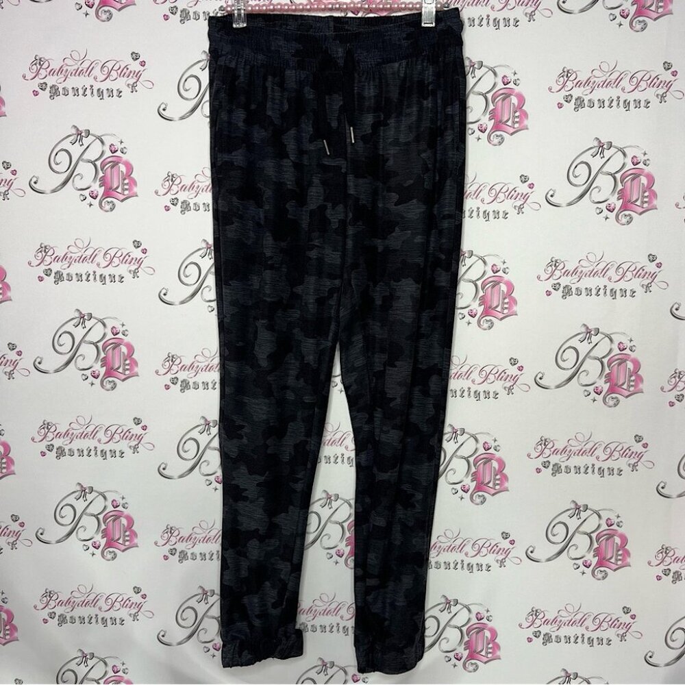 Kyodan camo pants joggers soft stretchy sweatpants black grey camouflage track